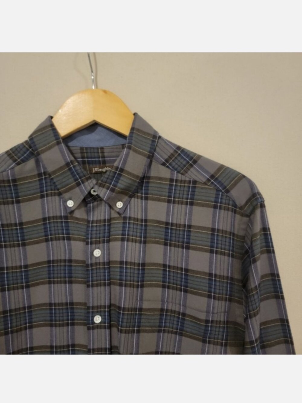 J. McLaughlin Brushed Cotton Button Down M